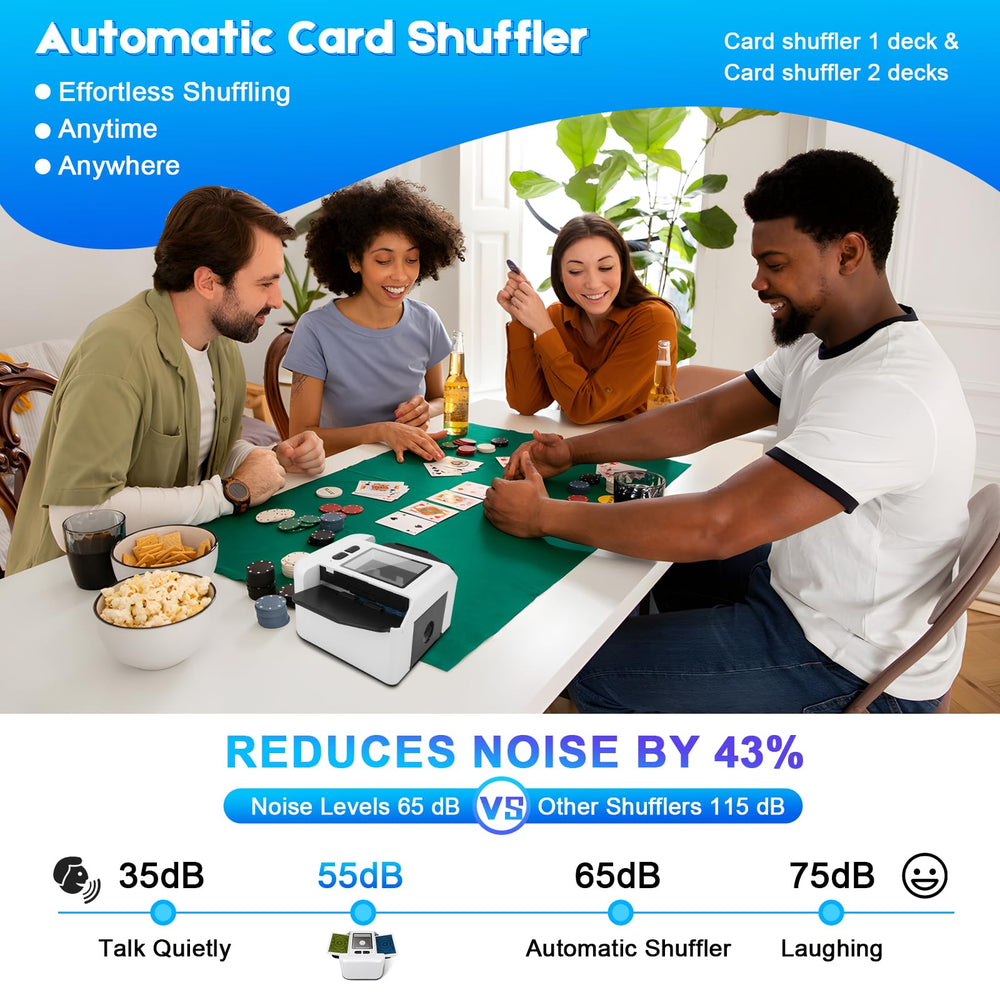 Xamanabu shuffler offers auto and manual modes for flexible card handling