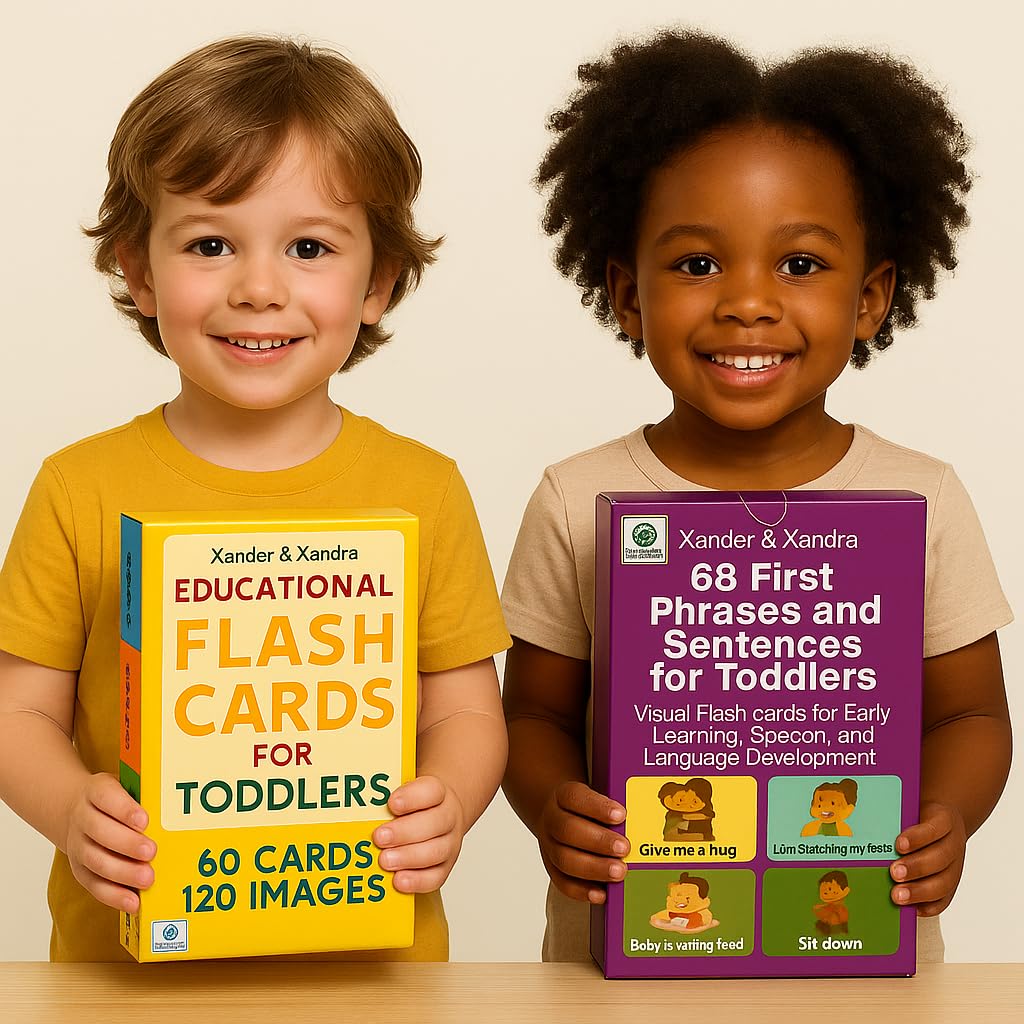 Xander and Xandra 68 first phrases card 2 shows a simple sentence for vocabulary building.