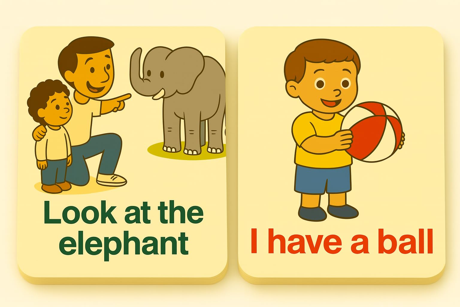 Xander and Xandra 68 first phrases card 3 supports early language comprehension with visual cues.