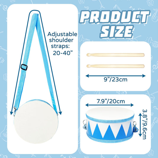 Xanllaxa adjustable strap on drum set for growing kids.