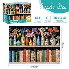 XAPAEG 500-piece puzzle pieces thick—durable for long-lasting assembly