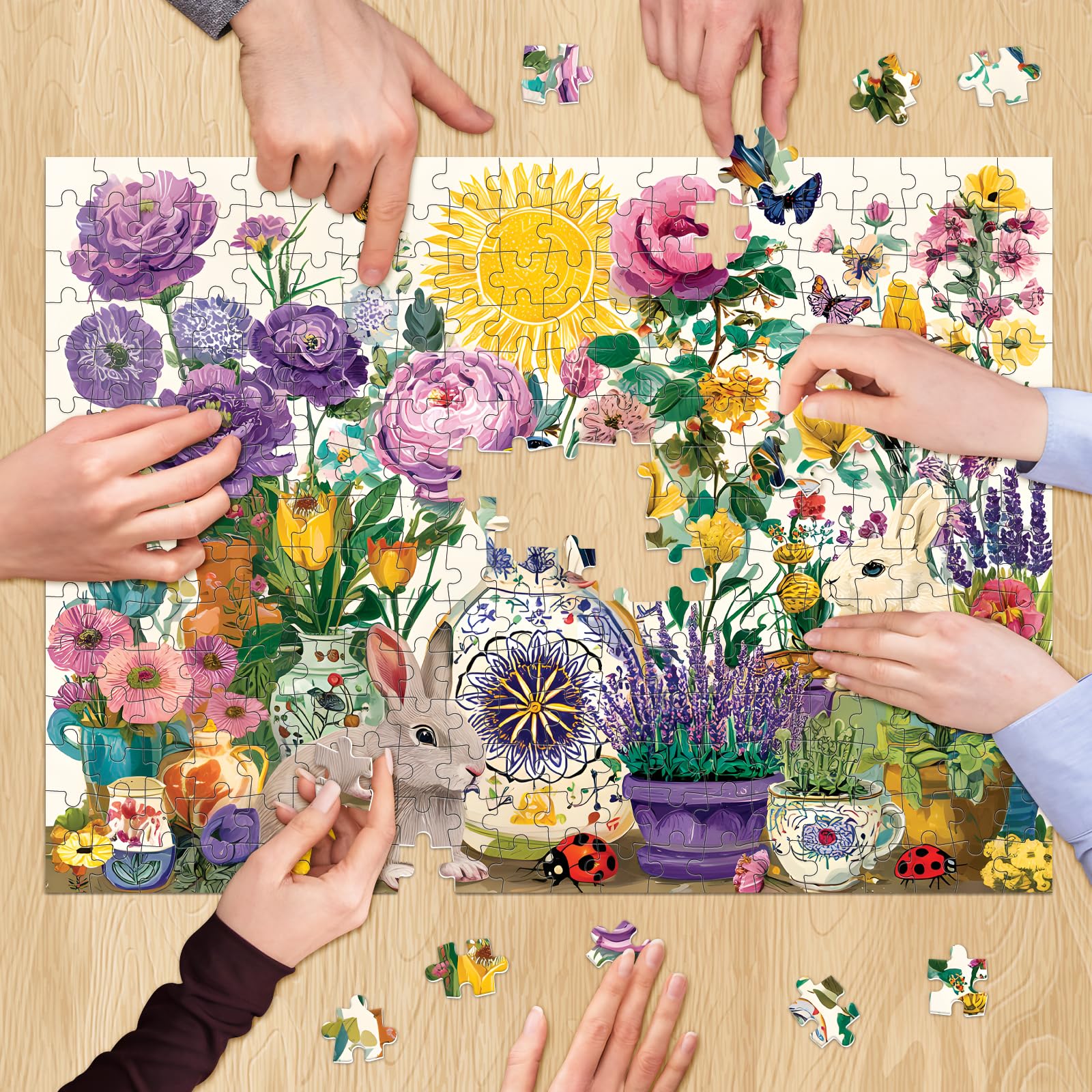 XAPAEG finished puzzle framed as wall art brightens any room.