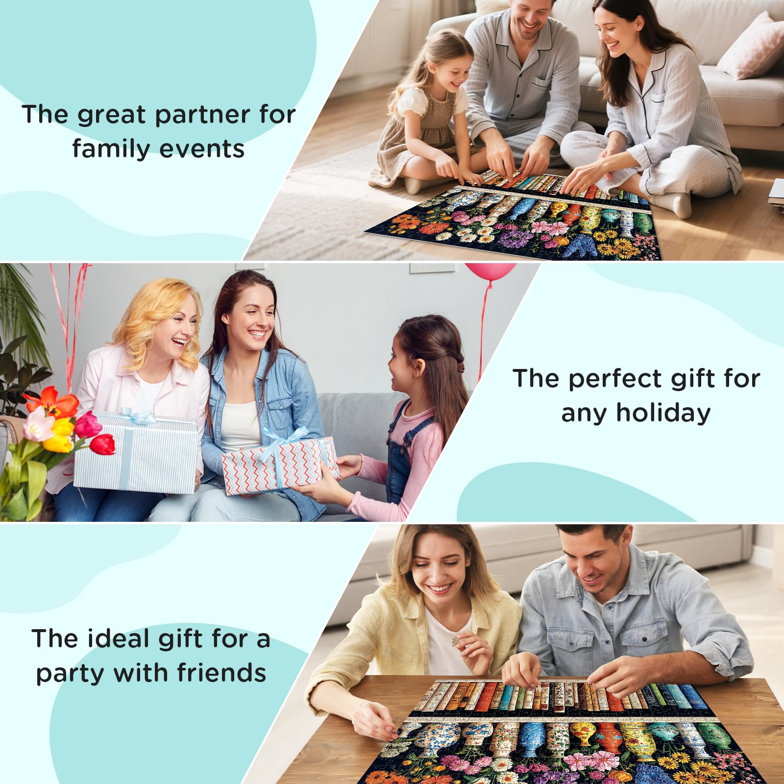 XAPAEG finished puzzle wall decor—adds tasteful artwork to your space