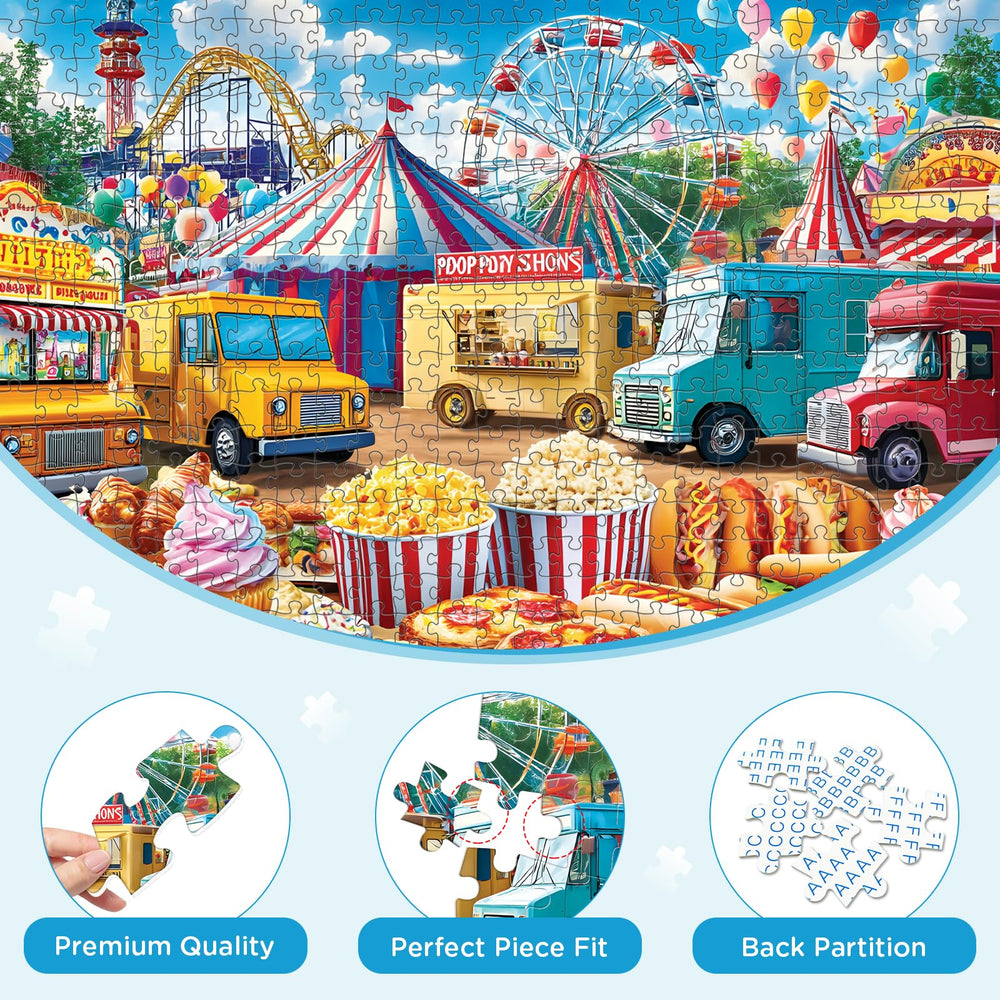 XAPAEG 500-piece roller coaster scene promotes mindful assembly and shared moments.