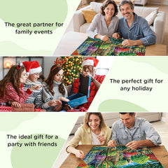 XAPAEG premium ink printing 500-piece puzzle delivers sharp colors and engaging visuals.