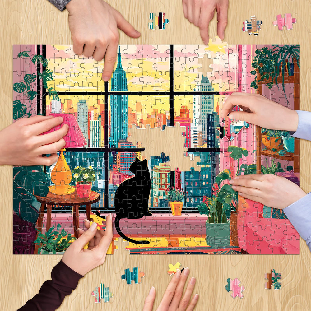 XAPAEG premium recycled cardboard puzzle construction