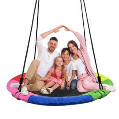 Xapigo 40-inch tree swing seat for spacious family fun.