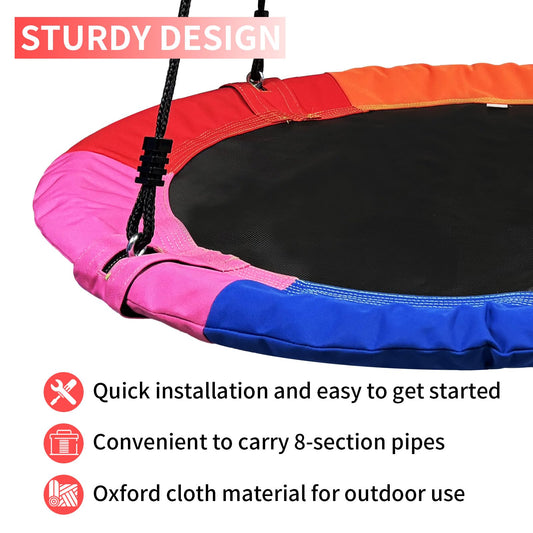 Xapigo adjustable straps enable quick, secure hanging from trees or beams.