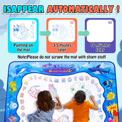 XBagSJ Ocean Water Doodle Mat enables kids to draw together on a large surface.