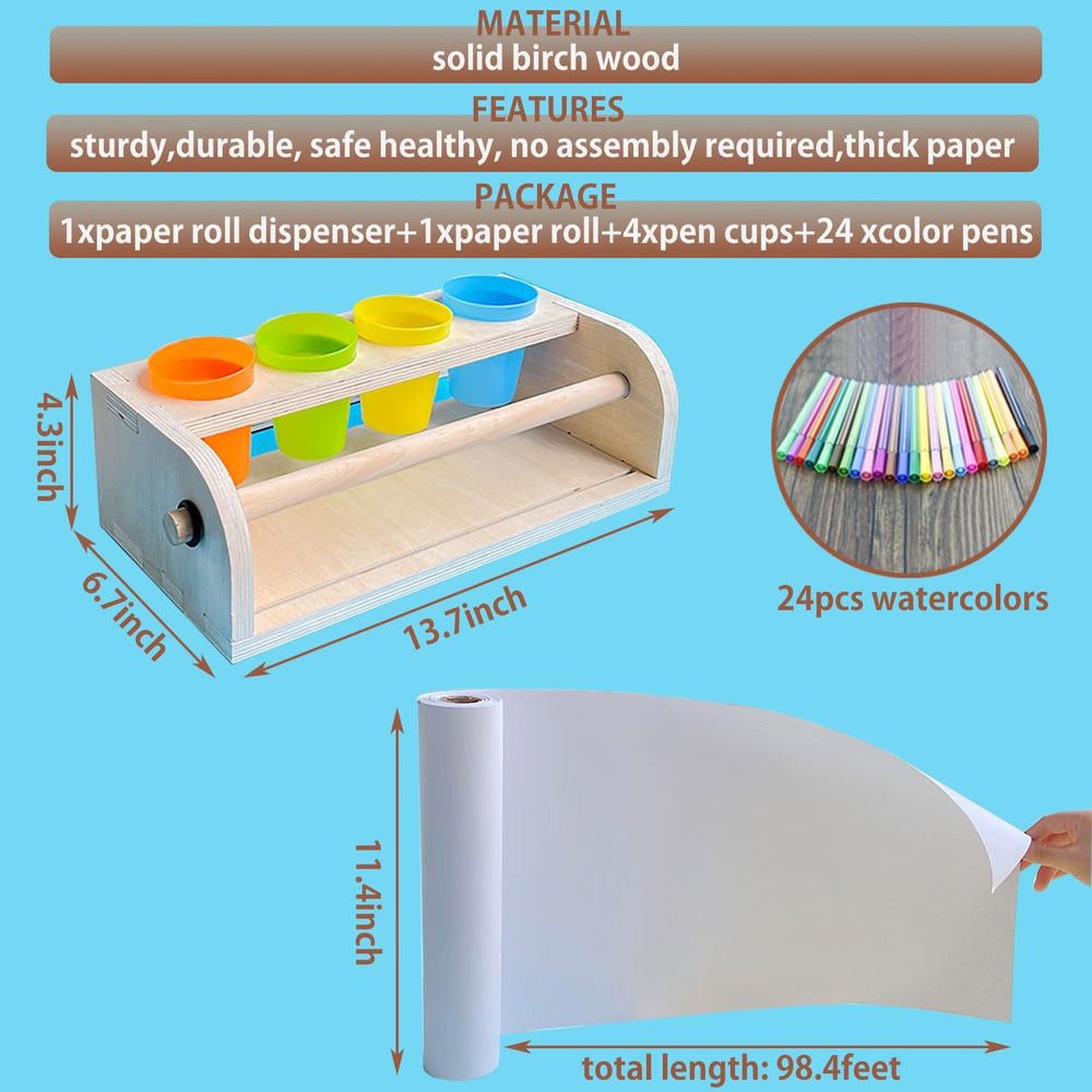 XDONEF birch wood construction provides sturdy, smooth artwork station.