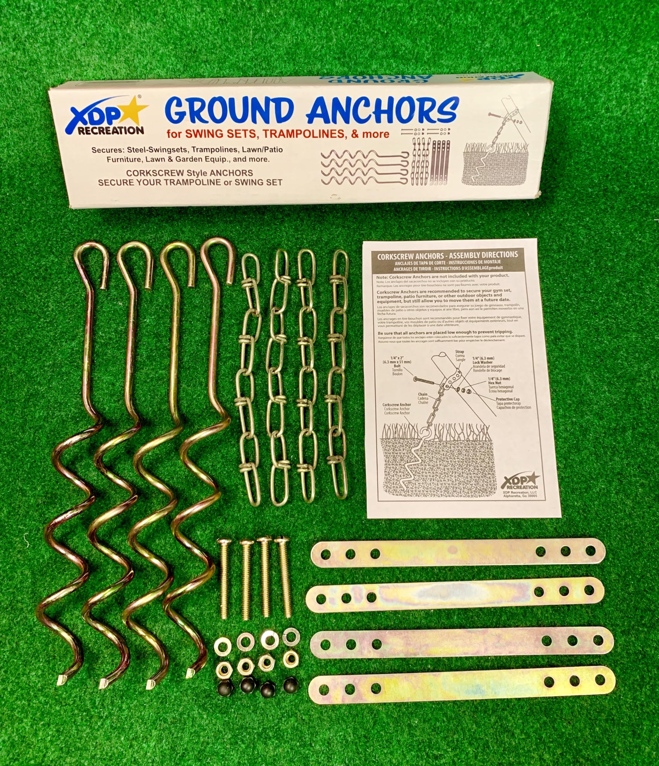 XDP Recreation hardware and anchors for quick DIY installation