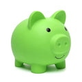 XDRELEC piggy bank green front view, inviting kids to start saving