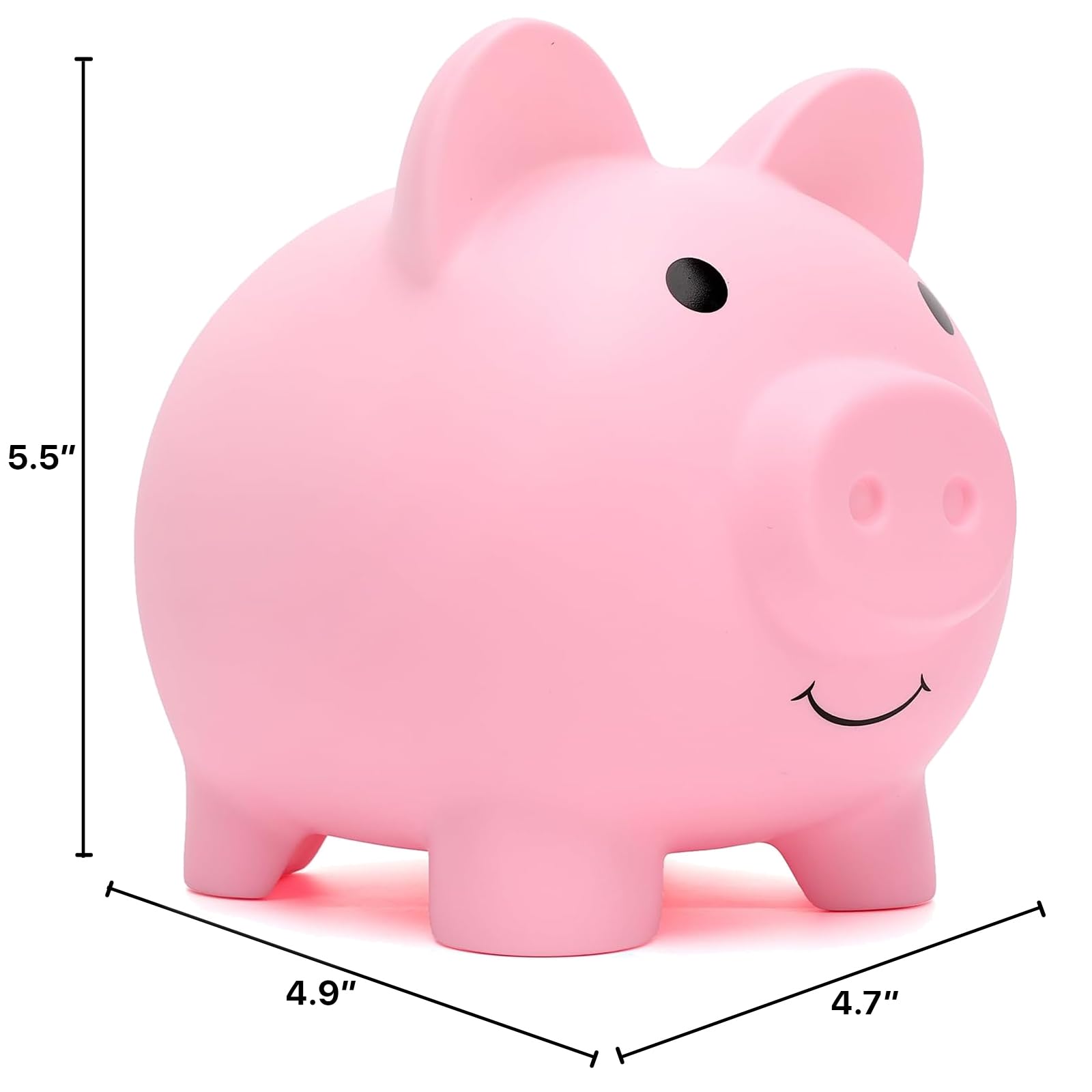 XDRELEC piggy bank pink coin slot highlights easy cash storage