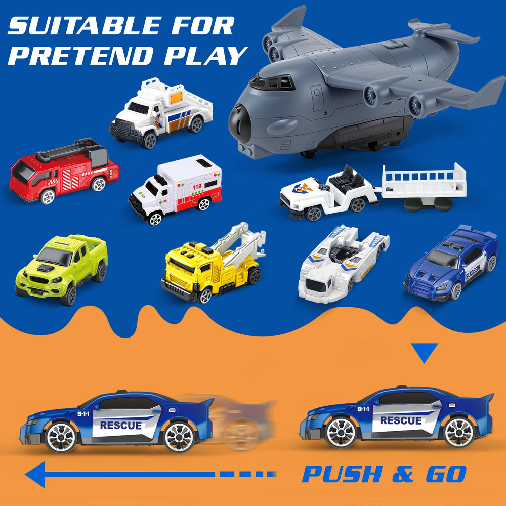 XDUOYJOY airplane toy set fence and accessories create organized play areas