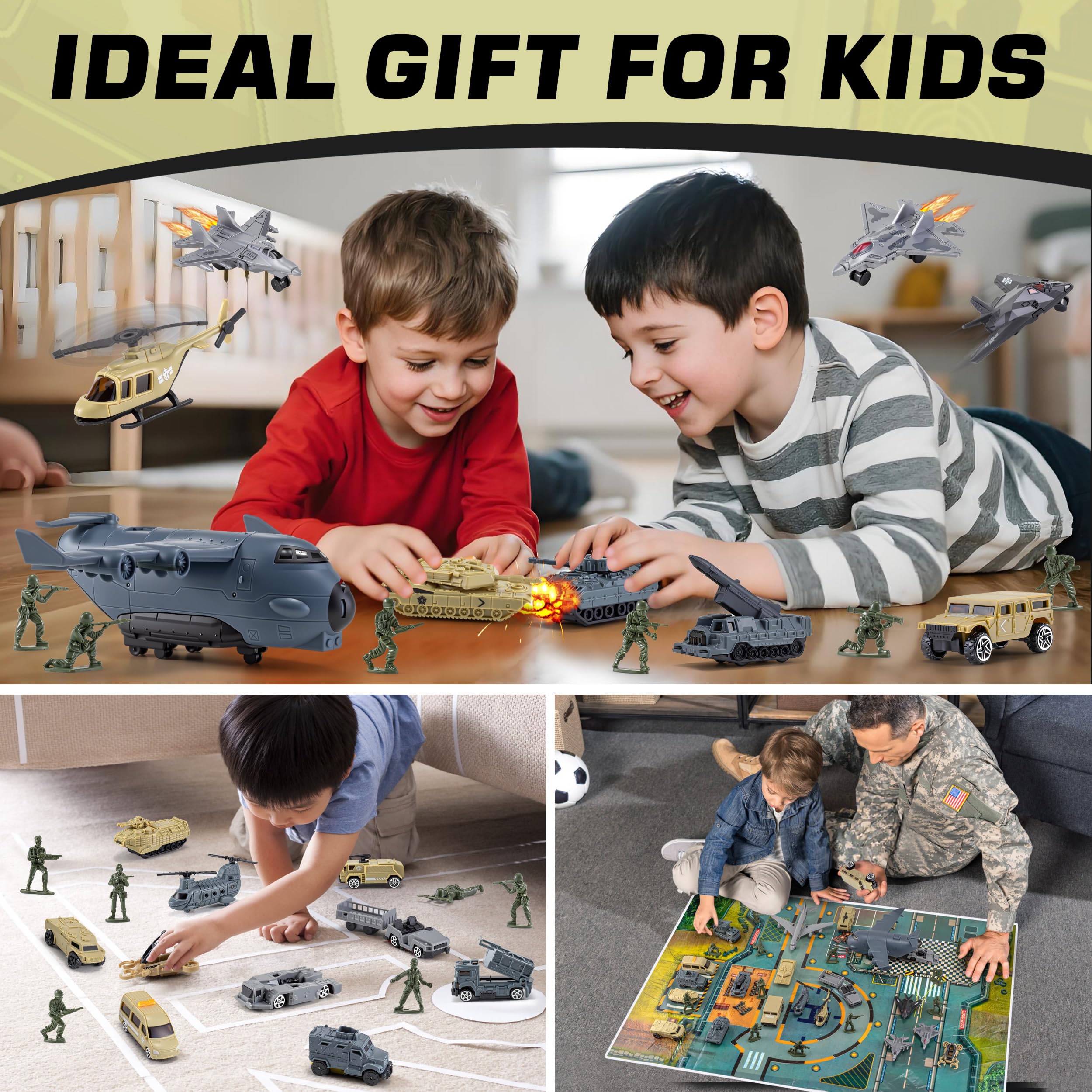 XDUOYJOY durable military toy set withstands energetic play and rough handling.
