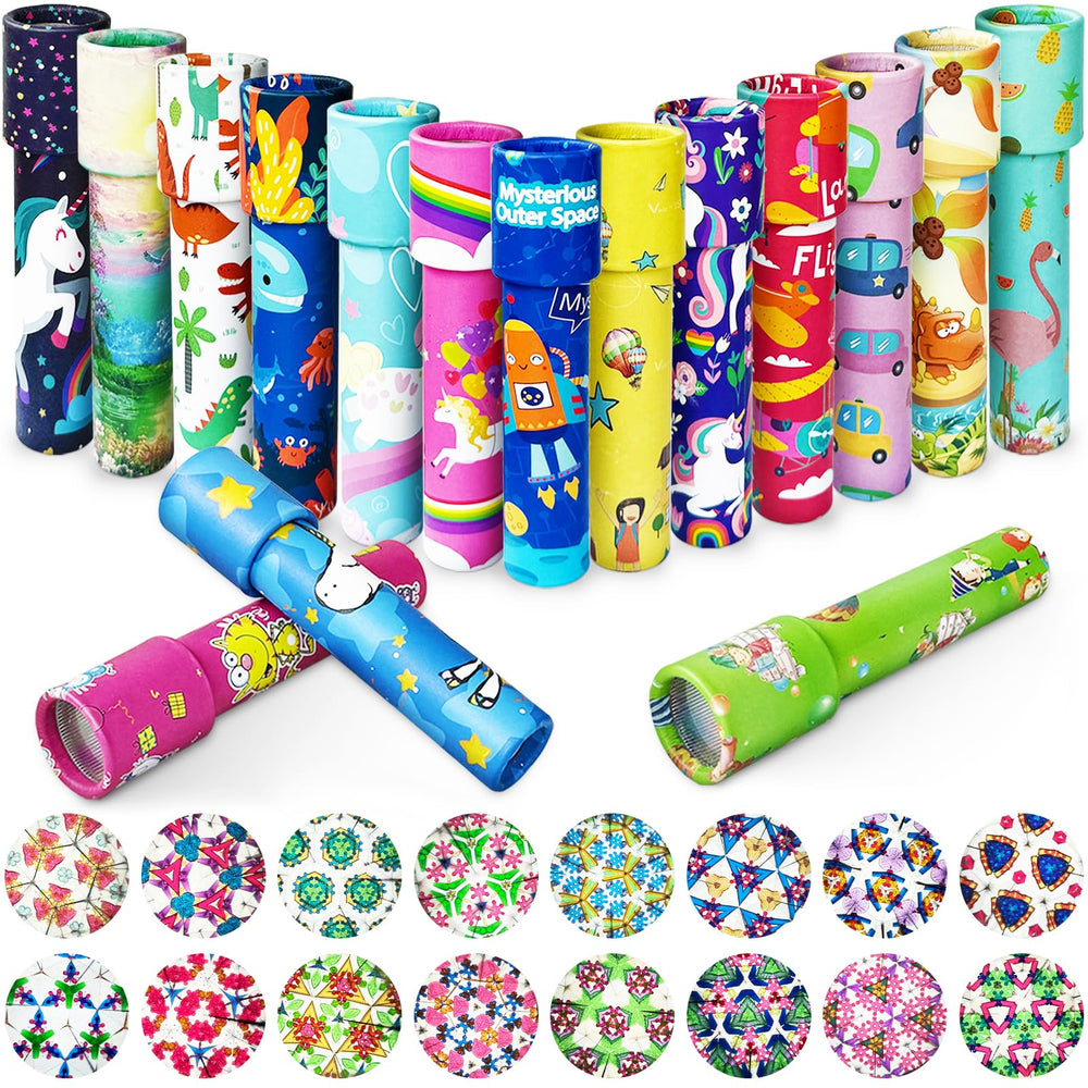 Xeehwb classic kaleidoscope set reveals colorful symmetry for imaginative play.