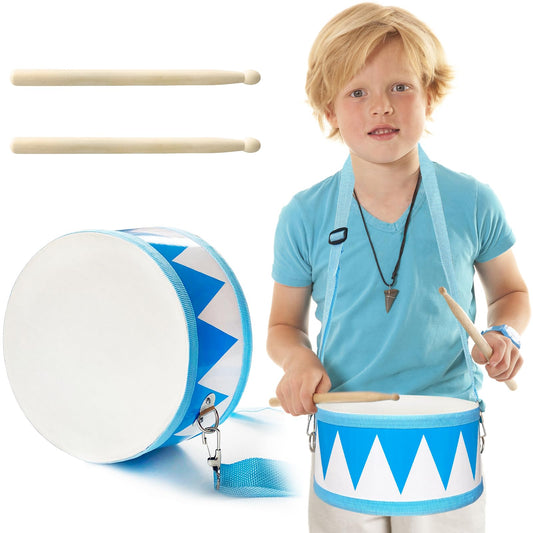 Xeehwb kids drum set 8-inch wooden toy for early music exploration.