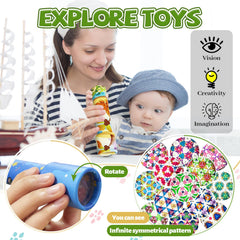 Xeehwb rotate-front-cylinder patterns showcase dazzling color mosaics.