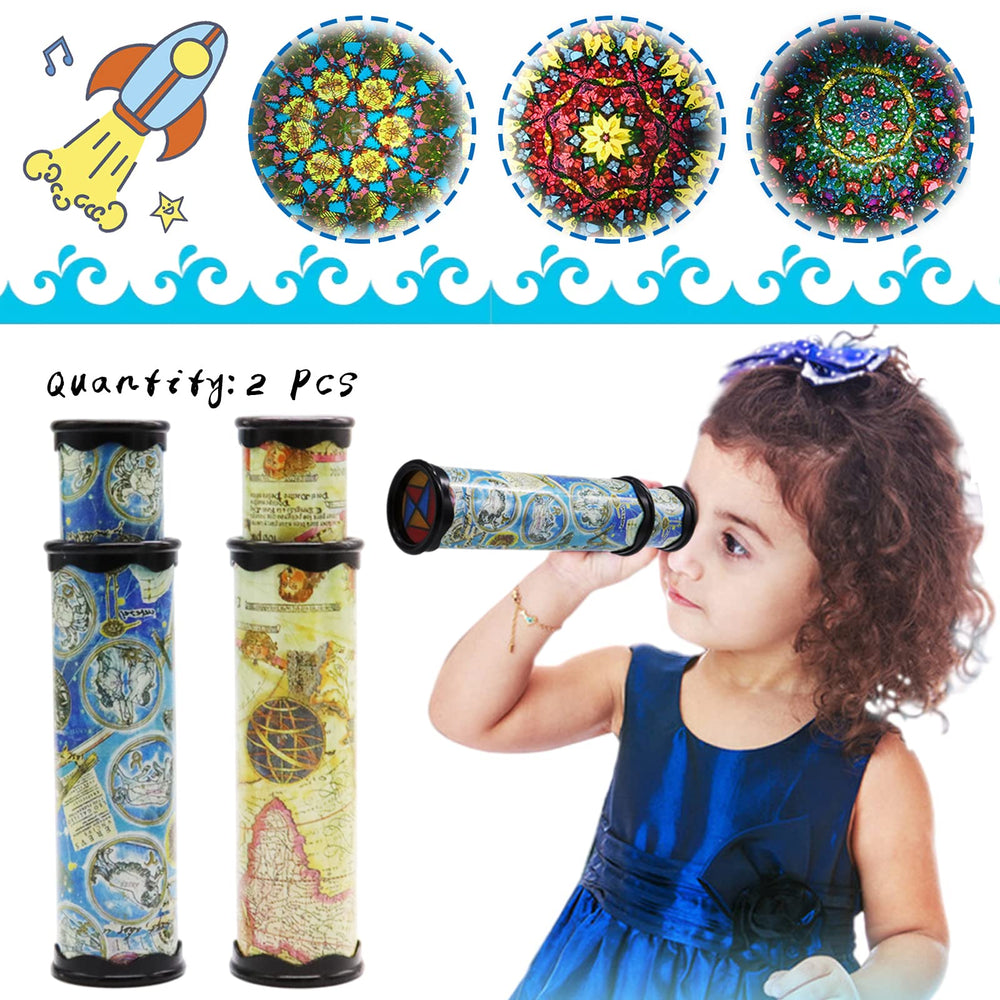 Xeehwb stretchable kaleidoscope length and 360-degree rotation.