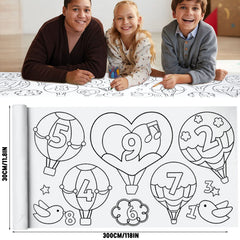XEFINAL Drawing Roll tearable design enables quick, mess-free art sessions.