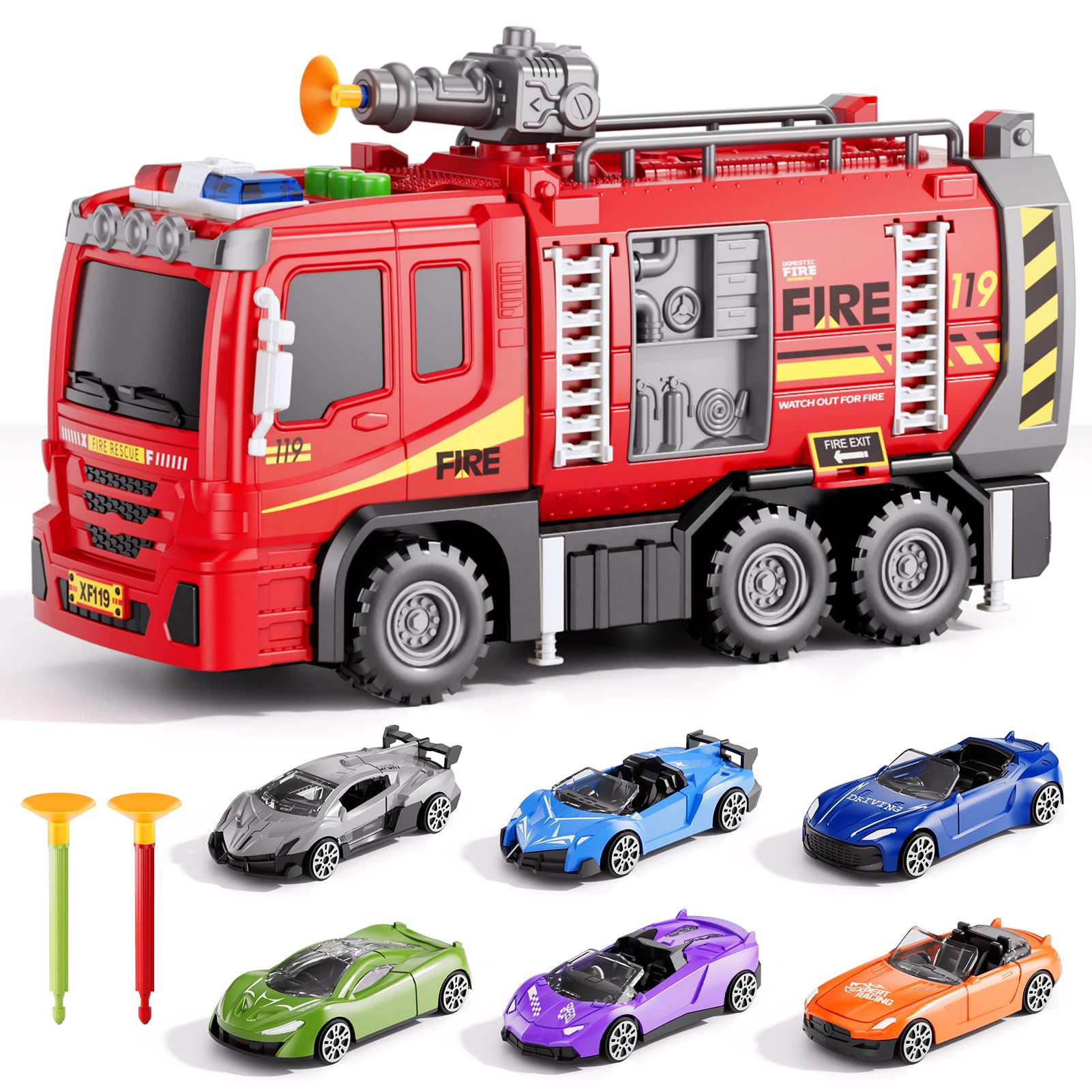 Xelabrion fire-truck multiplayer competition supports shared playtime.