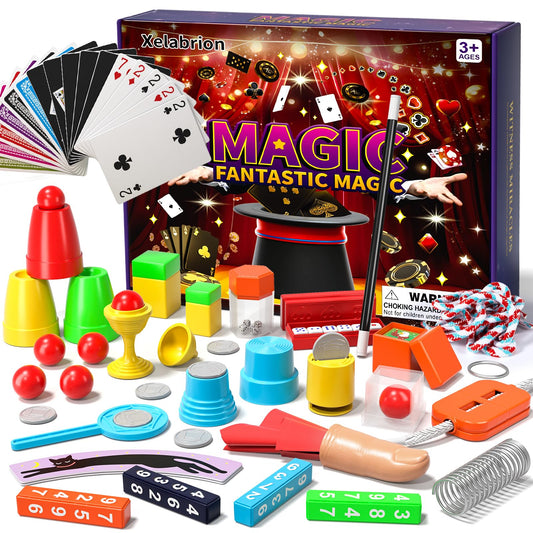 Xelabrion Magic Kit contents with 20 props for 130 tricks.