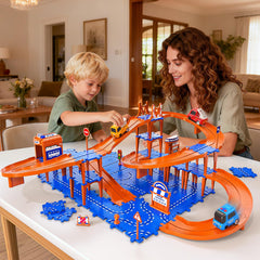 Xelabrion puzzle track car set cars in action sparks imagination
