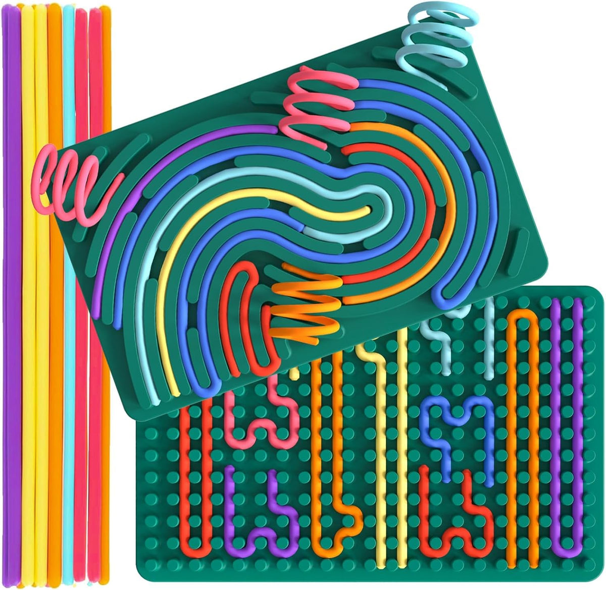 Xesakesi Christmas Stocking Sensory Board showing dual-sided surfaces for quiet play