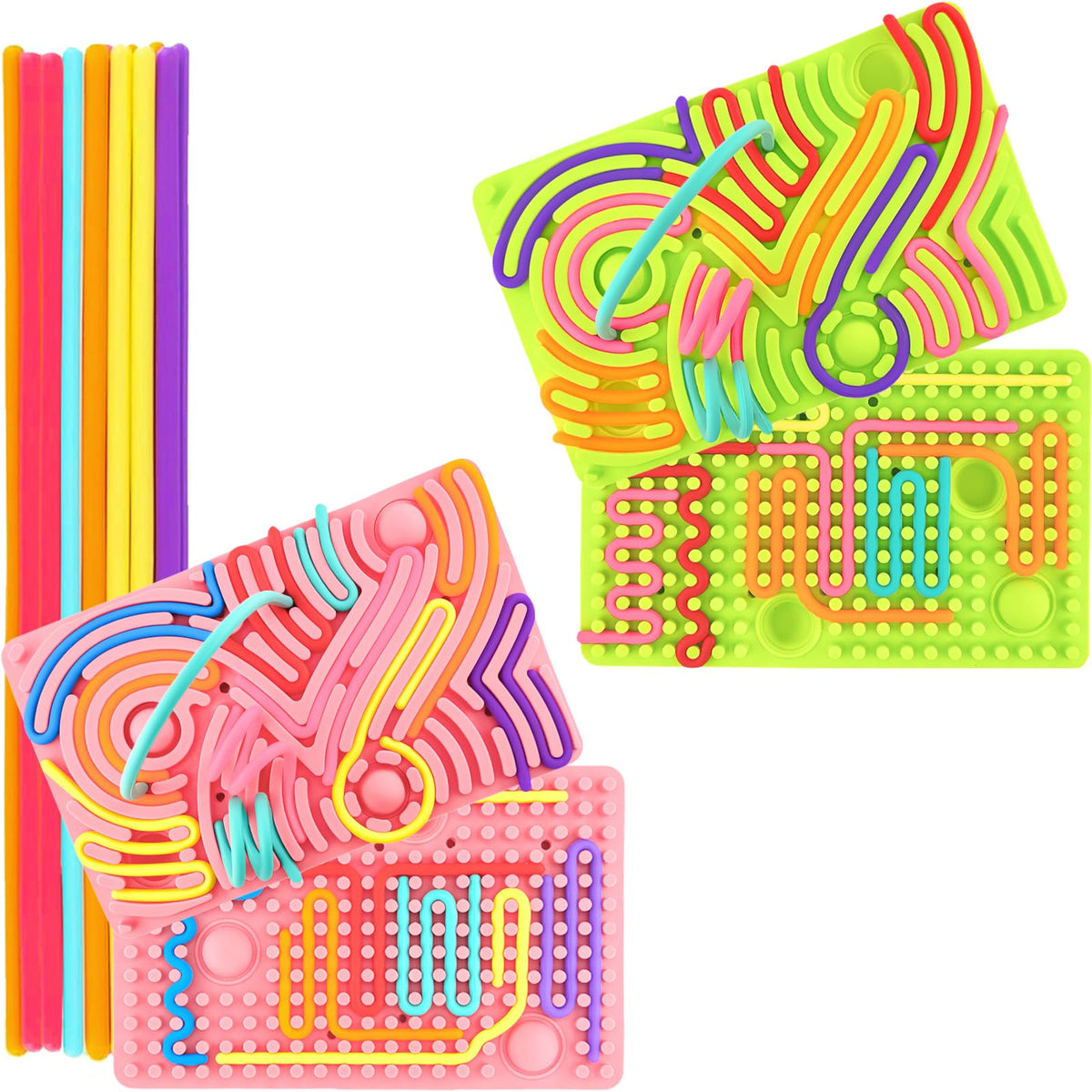 Xesakesi Christmas Stocking Stuffer two-pack fidget toys on inside view for calm play