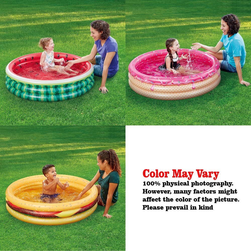 XFlated 3-ring inflatable pool quick setup for kids