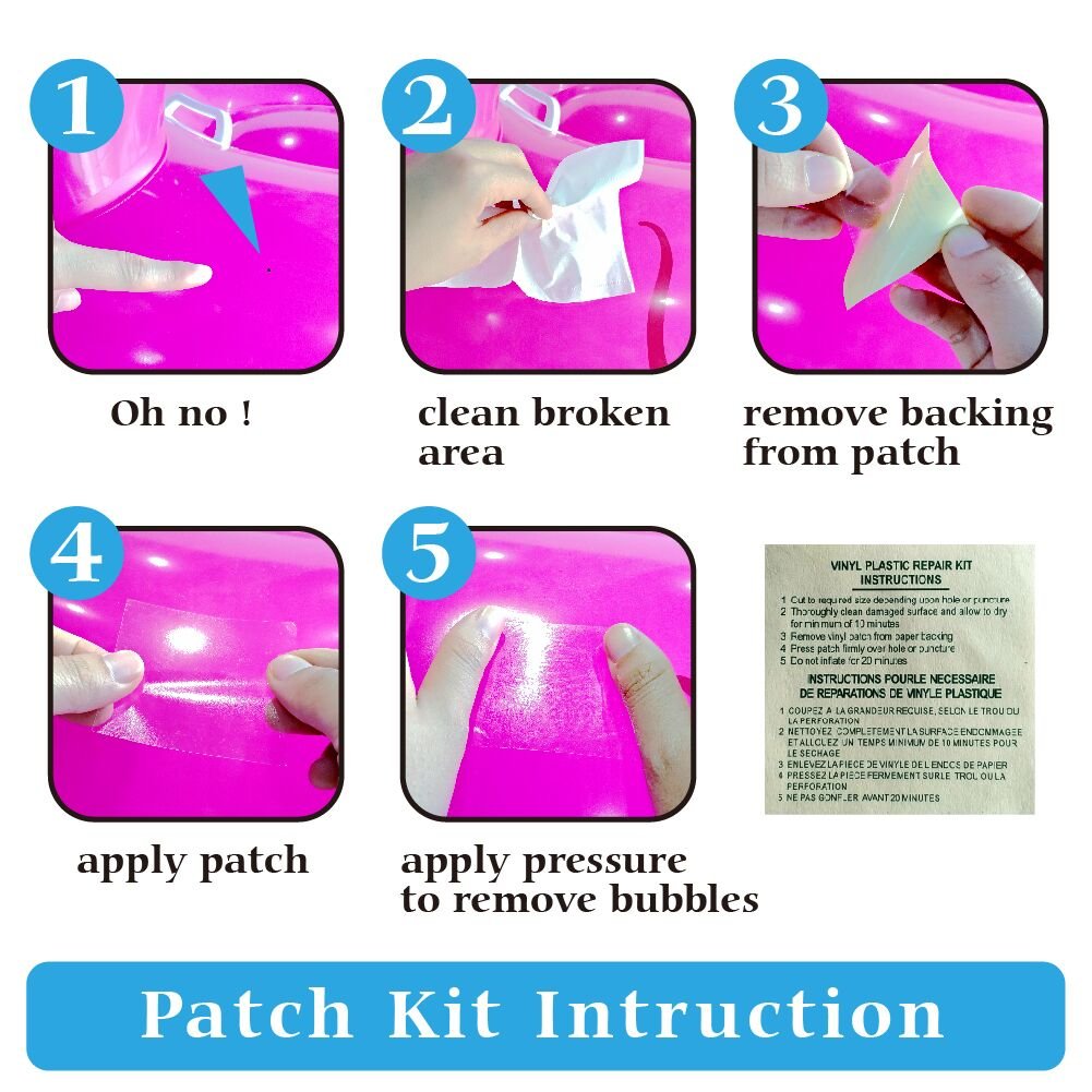 XFlated repair patch kit to extend pool play