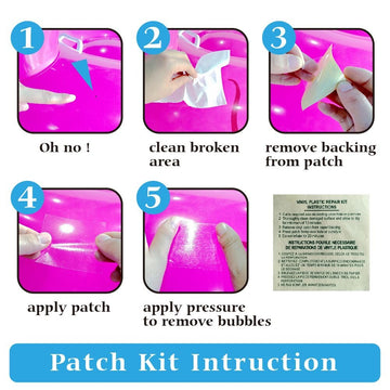 XFlated repair patch kit to extend pool play