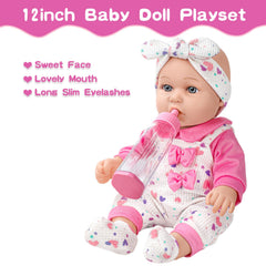 XFEYUE 12-inch doll socks complete the outfit and comfort
