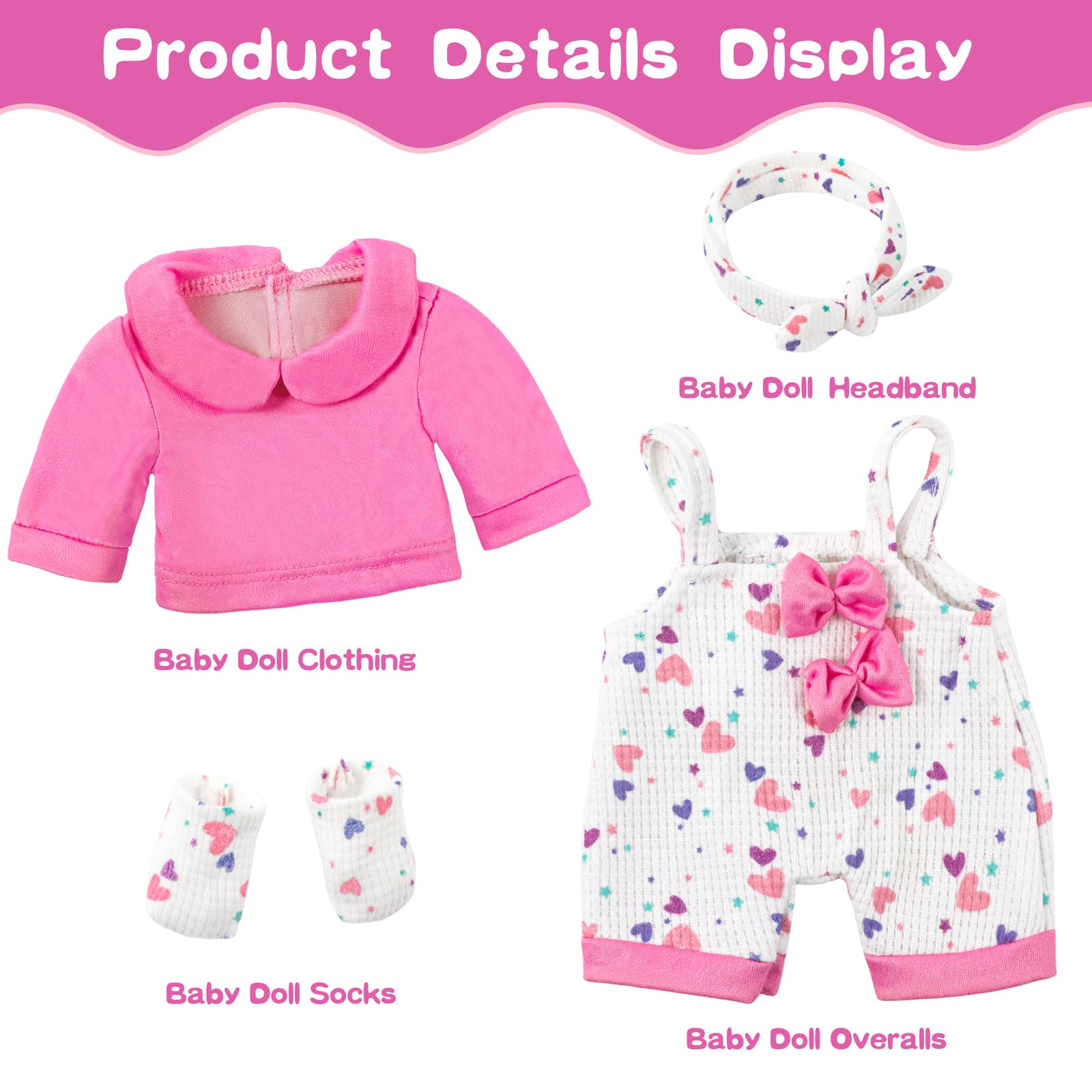 XFEYUE ready-to-gift 12-inch doll makes a charming holiday present