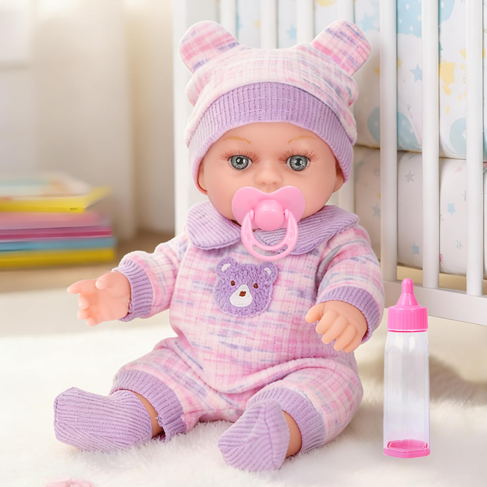 XFEYUE doll face features bright eyes and cute lashes.