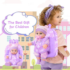 XFEYUE 12-inch doll set supports imaginative caregiving play.