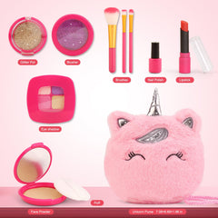 XFFFun glitter lipstick tube, child-friendly color for dress-up.