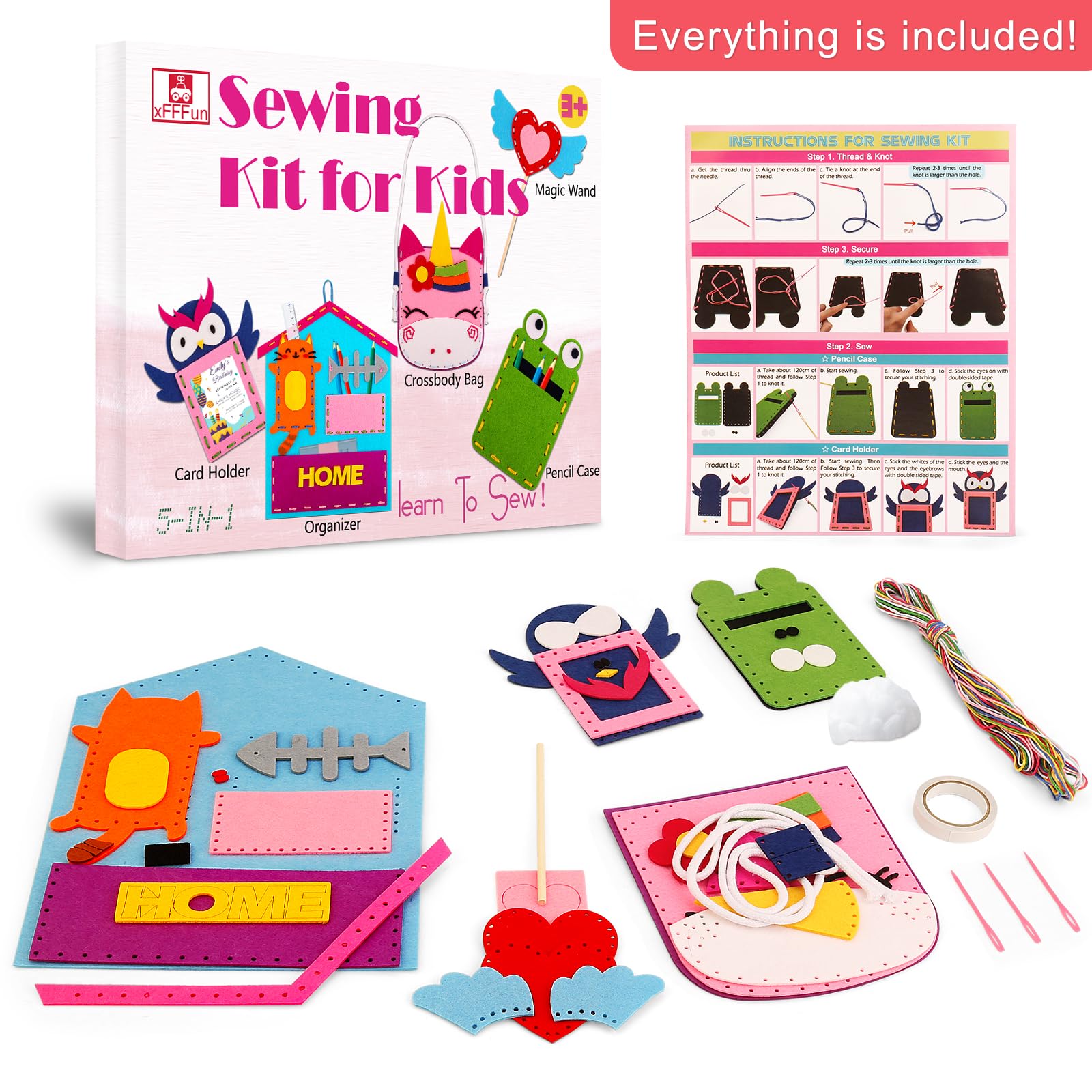 xffFun magic wand: young crafters enjoy a sew-and-create pretend tool.