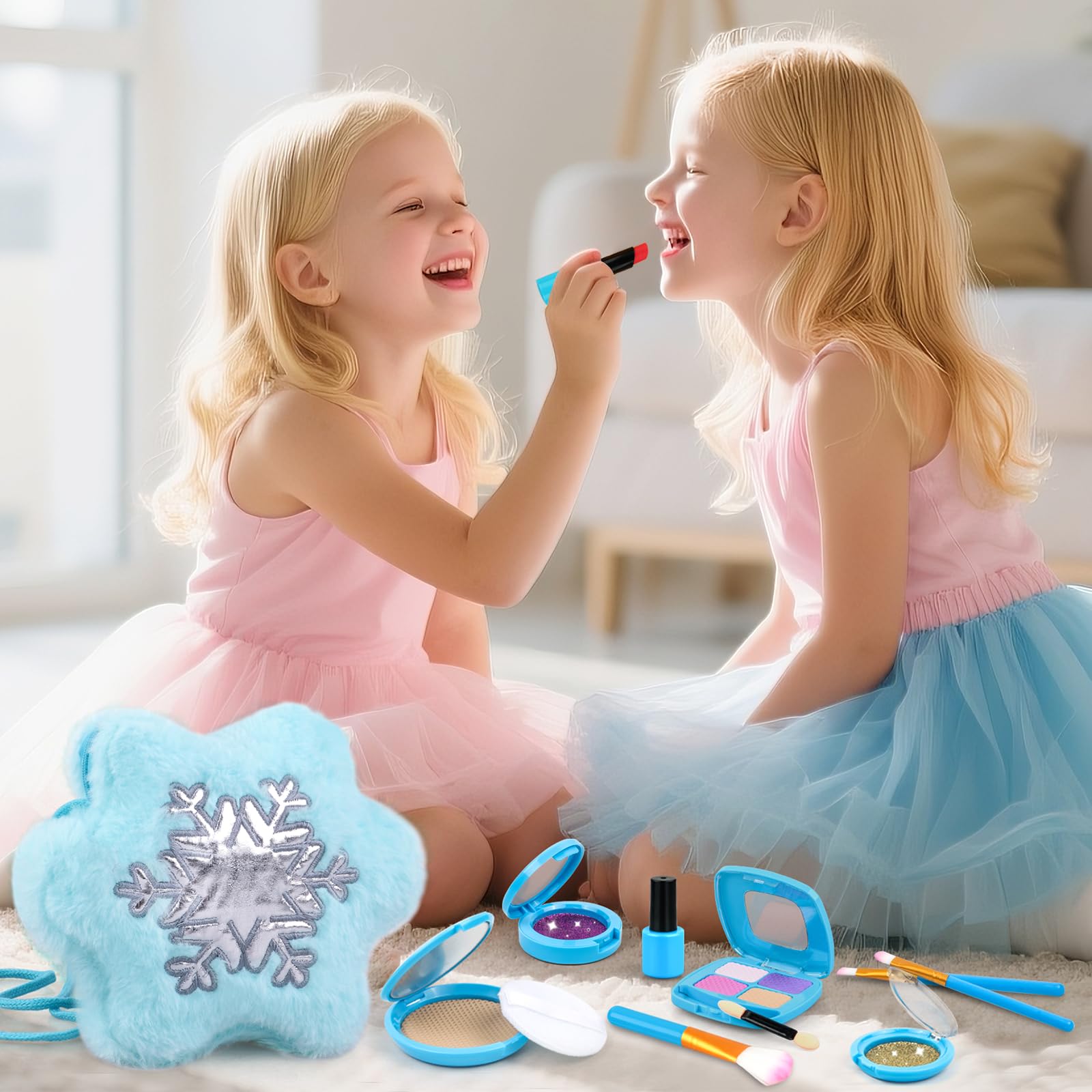 xffFun toddler makeup kit glitters: fun sparkle accents for pretend makeup.