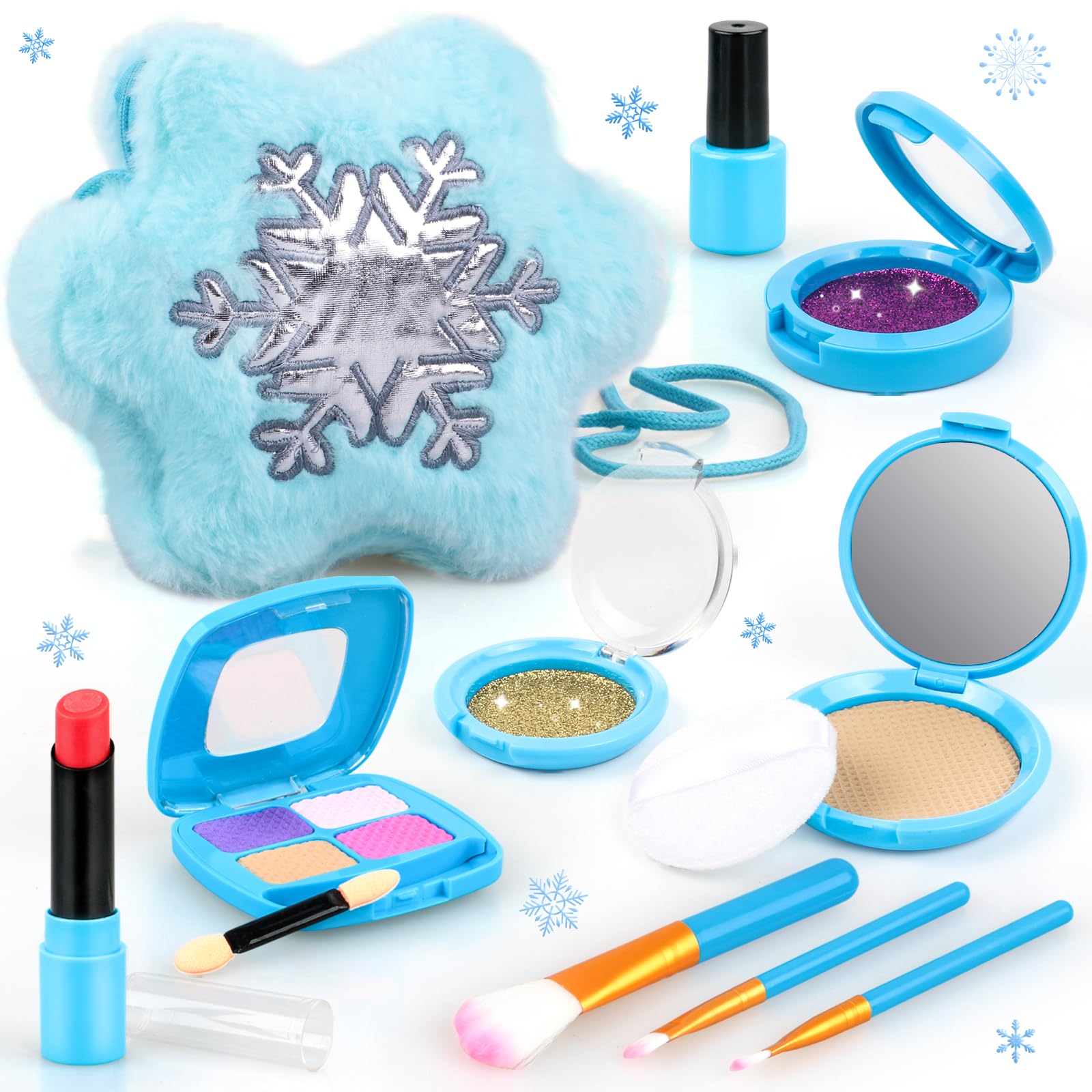xffFun toddler makeup kit purse: portable storage for on-the-go pretend play.