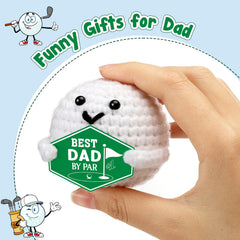 XgiftCreat handmade golf ball gift for dad, a cheerful keepsake for the course or home.