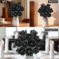 Durable ABS material used in the XGSHJ Black Rose Bouquet construction