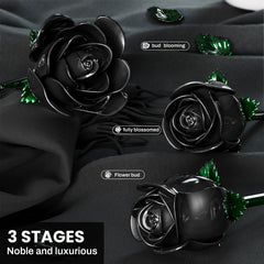 XGSHJ Black Rose Bouquet displayed as a bold home decor accent