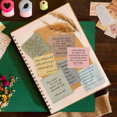 XGXHZYLC vintage prayer stickers highlight scripture on notebooks.