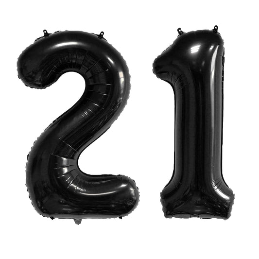 xiangsushijie 40inch black 12-21 number balloon ideal for bold birthday decor and photo-worthy moments.