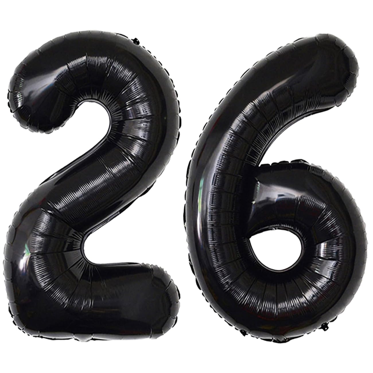 xiangsushijie 40-inch number balloon 26 black for eye-catching 26th birthday decor.