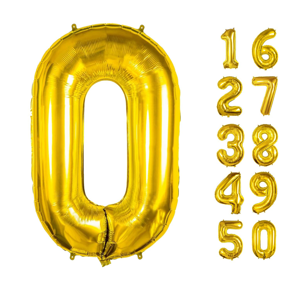Xiangsushijie 40-inch zero gold foil balloon, front view, durable party decor option.