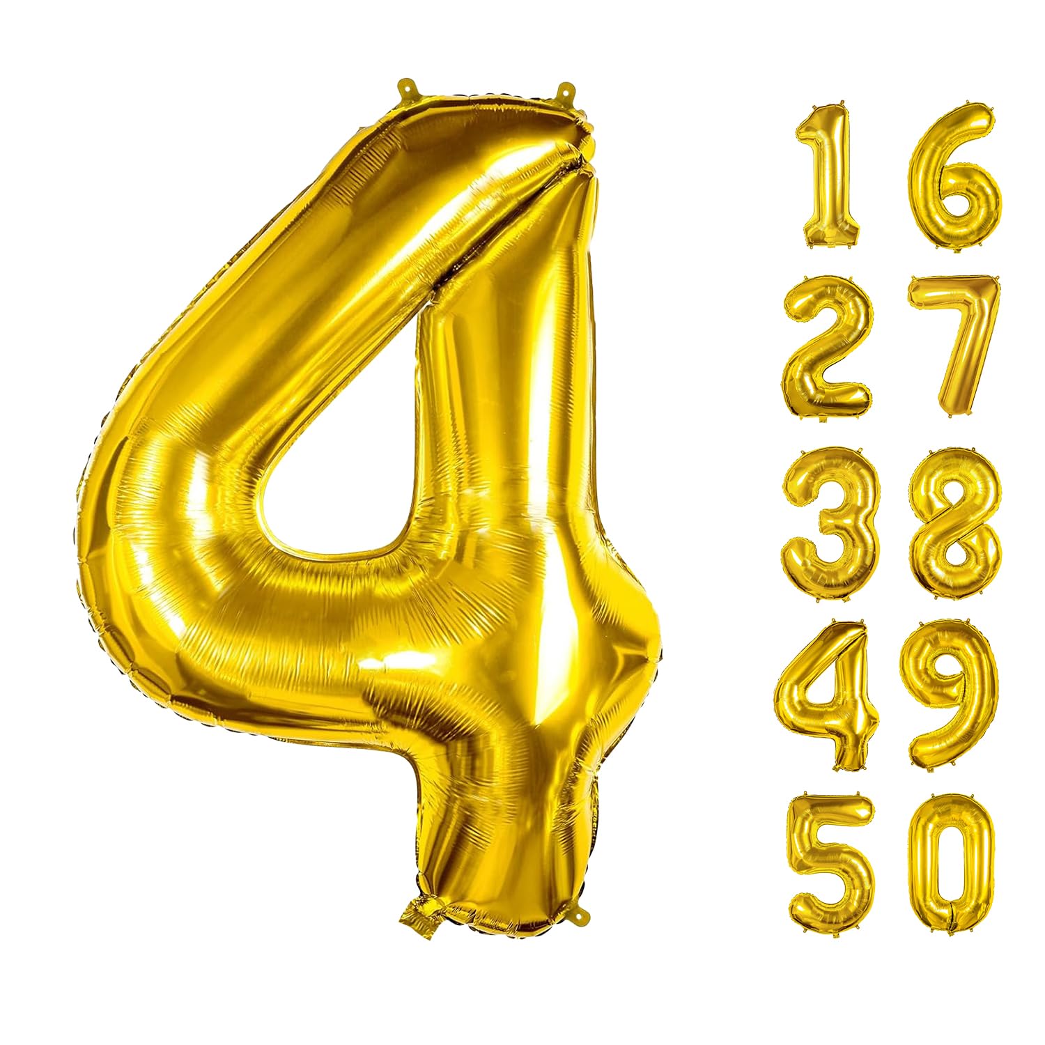 xiangsushijie birthday party decoration gold 4 balloon, easy to inflate and display.