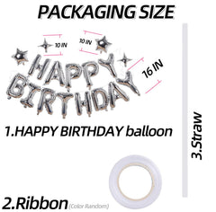 Xiangsushijie silver five-point star balloon 10 inch, adds sparkle to party decor