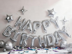 Xiangsushijie silver four-point star balloon 10 inch, versatile party accent